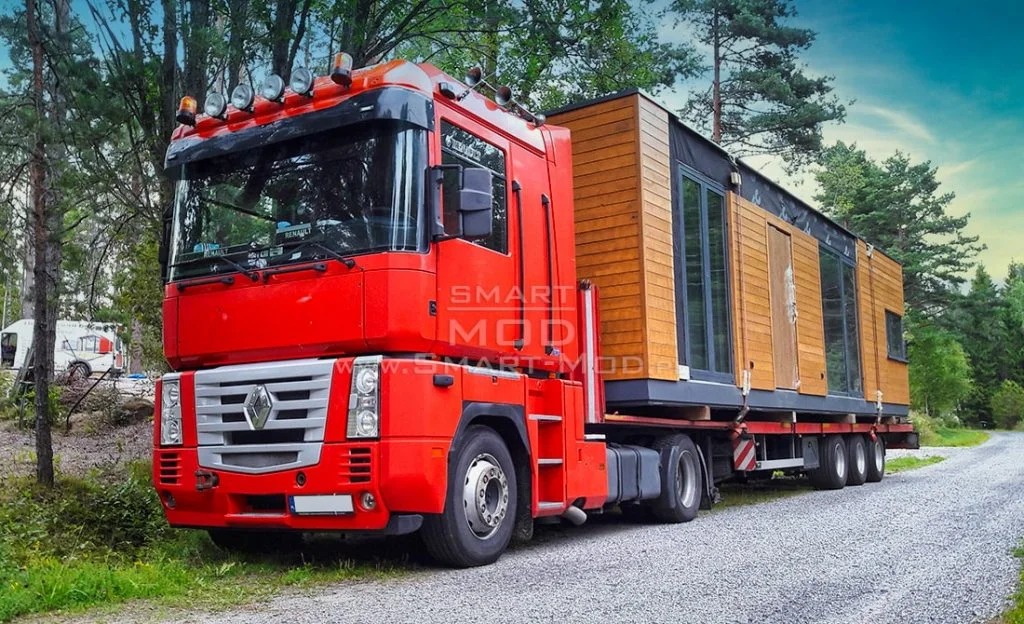 domy modułowe prefabrykowane transport