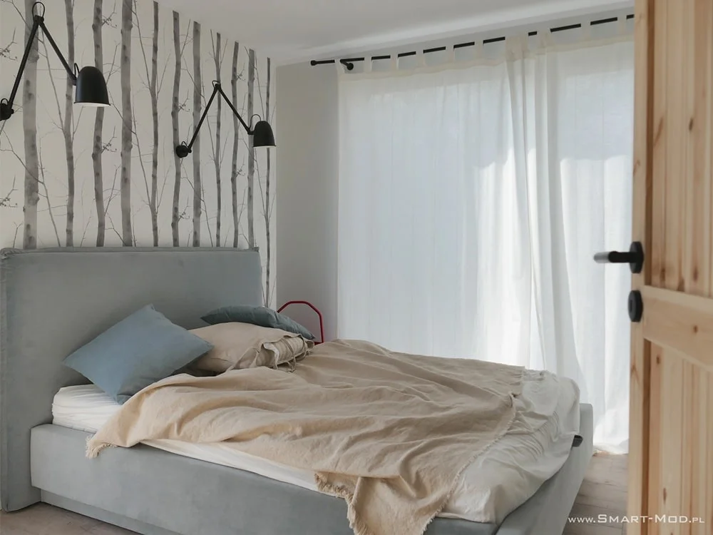 wnętrza boho dom modułowy